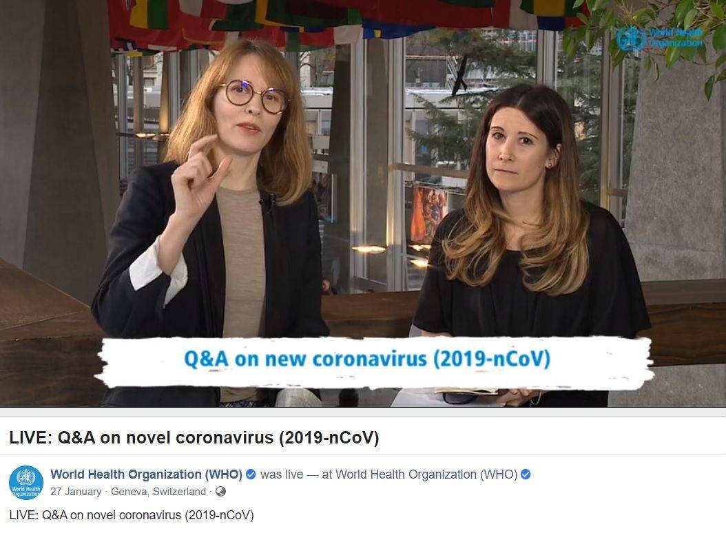 Live QA about Coronavirus and Parcels by WHO